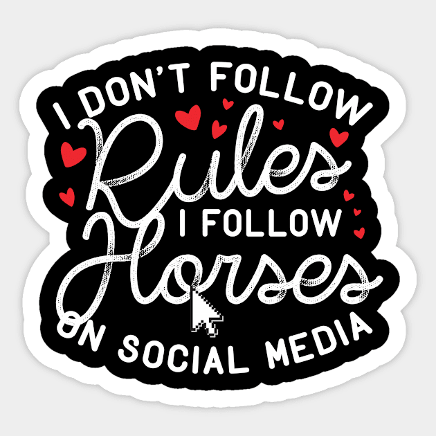 horses Sticker by CurlyDesigns